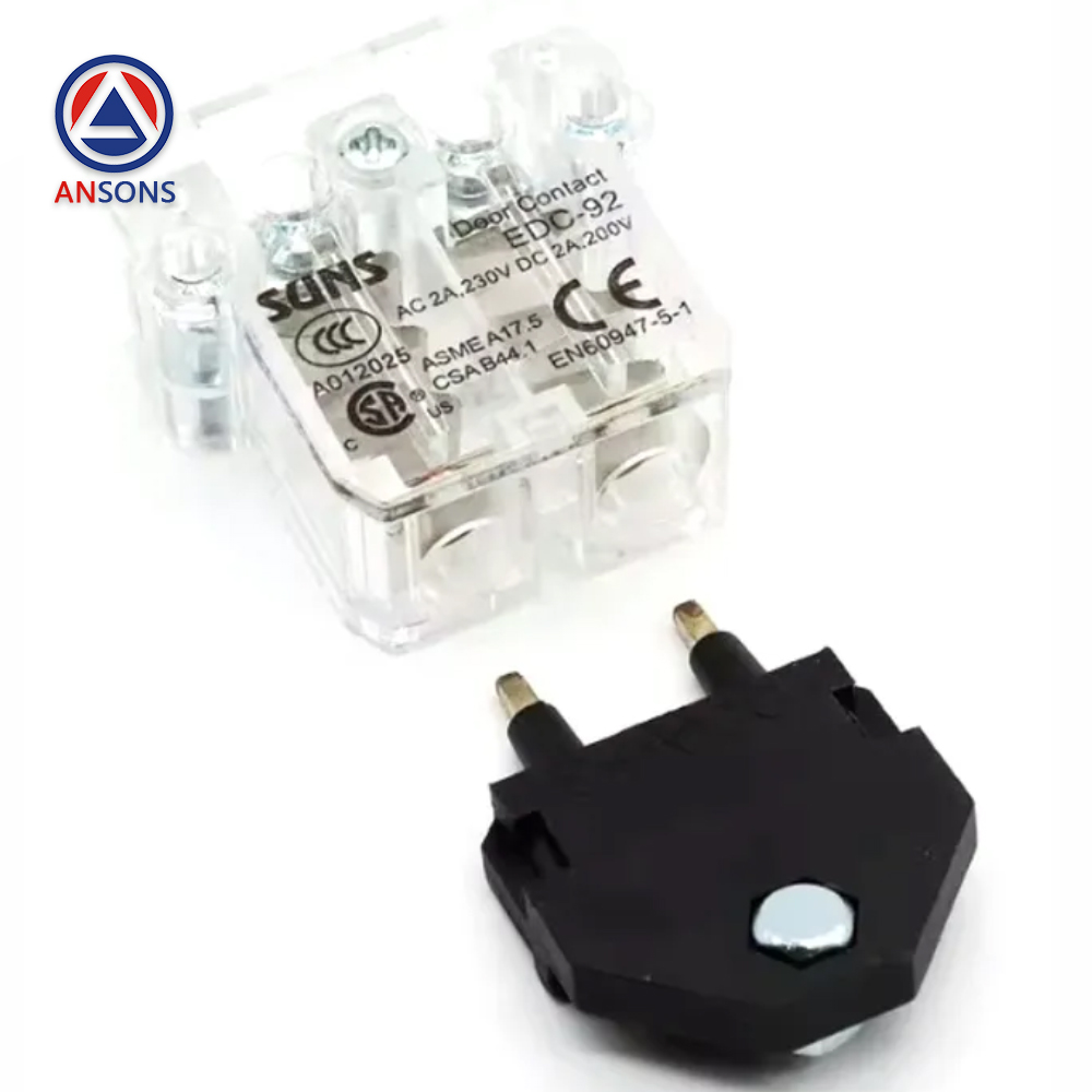 SUNS Fermator Elevator Car Auxiliary Door Lock Contact Point EDC-92 Hall Door Switch Ansons Lift Spare Parts