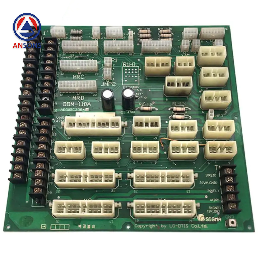 SIGMA Elevator Interface PCB Board DOM-110A DOM-130A AEG007C628A Ansons Lift Spare Parts
