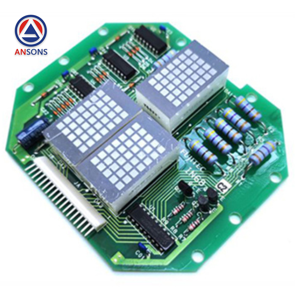 Fujitec Elevator Car Display PCB Board IN68 C2 Ansons Lift Spare Parts