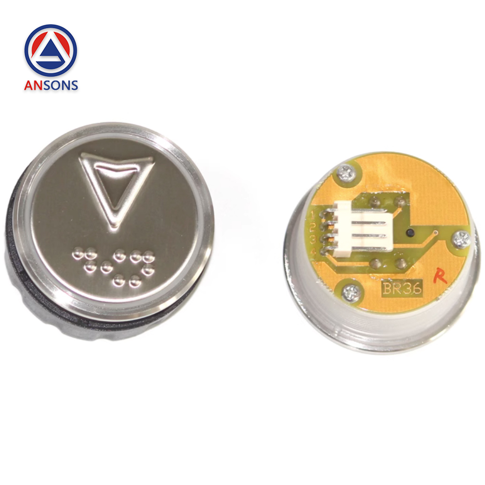 XIZI OTIS Elevator Button COP Round Push Buttons BR36A(B) Ansons Lift Spare Parts