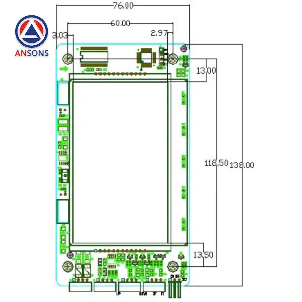 Monarch For GOTS Elevator LCD PCB Liquid Crystal Display Board SFTC-HCB-LG-BO Ansons Lift Spare Parts