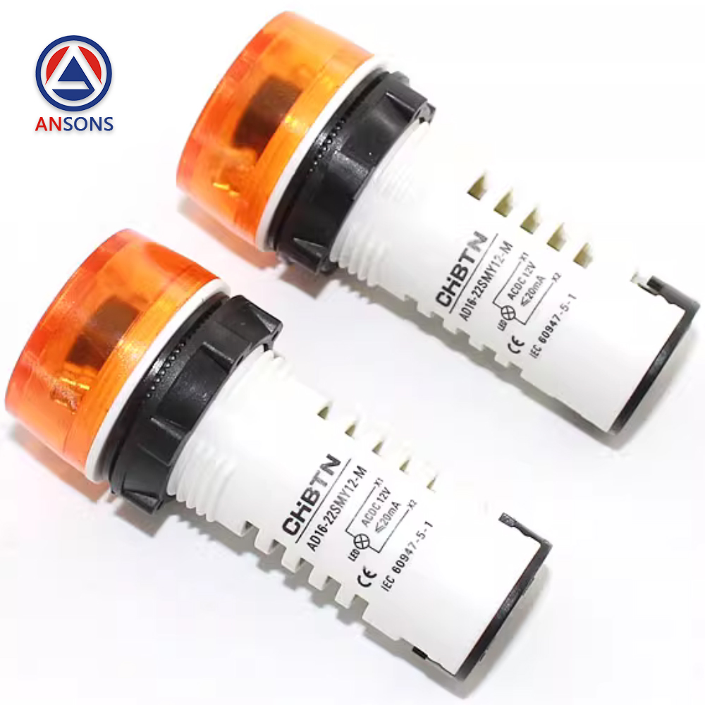 Mitsubishi Elevator Alarm Buzzer Acousto-Optic Flashing Indicator Light YX202B062GS01 AD16-22SMY12-M Ansons Lift Spare Parts