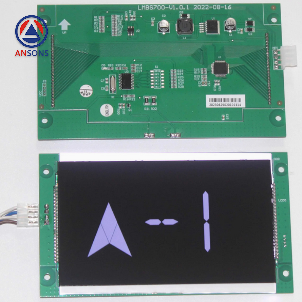 XIZI OTIS Elevator Hall Horizontal Display Screen Box OME4351BHW LMBS700-V1.0.1 STN700 7 Inches Ansons Lift Spare Parts