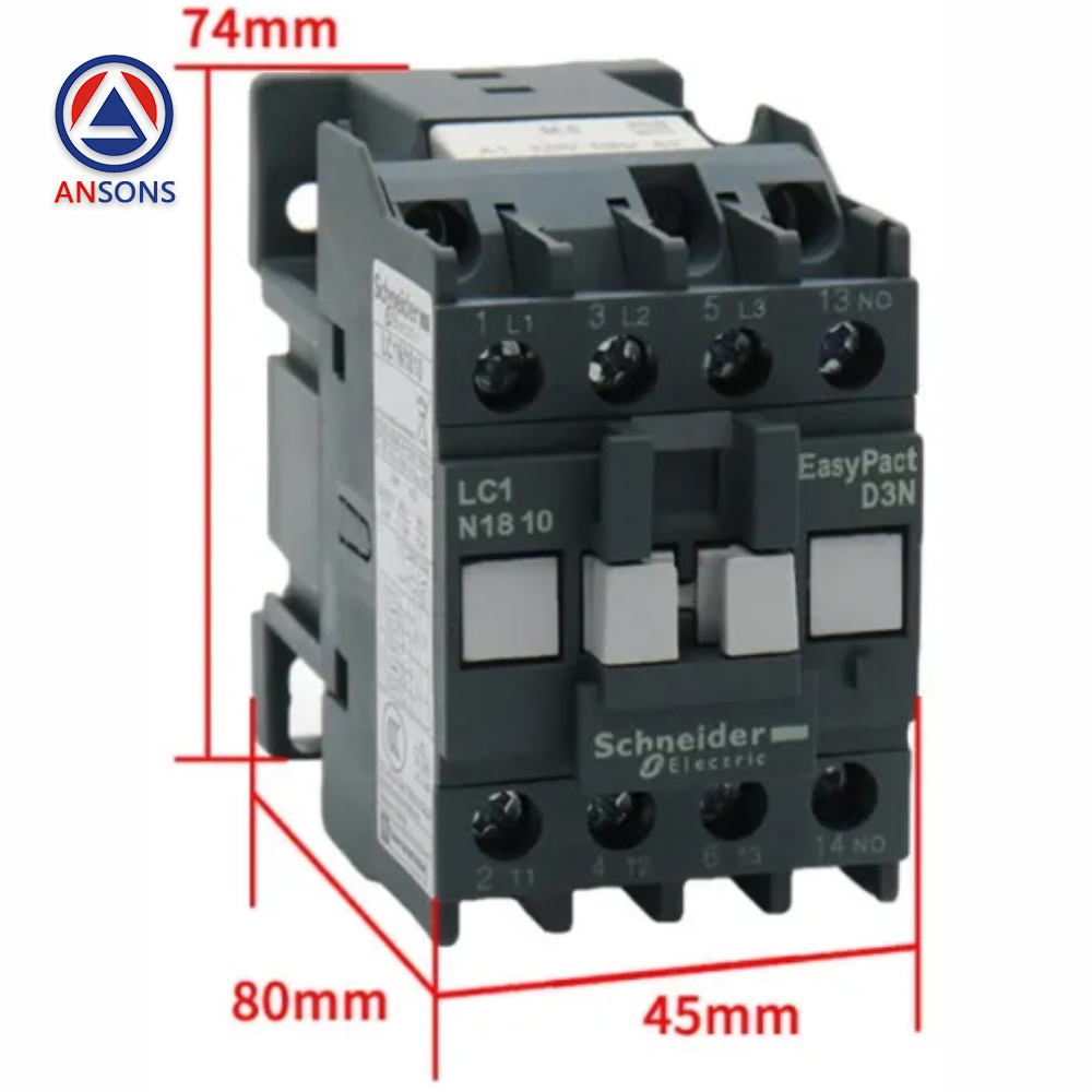 Schneider Elevator Contactor LC1N0601 LC1N0910 LC1N1210 LC1N1810 LC1N2510 LC1N3210 LC1N3810 Ansons Lift Spare Parts