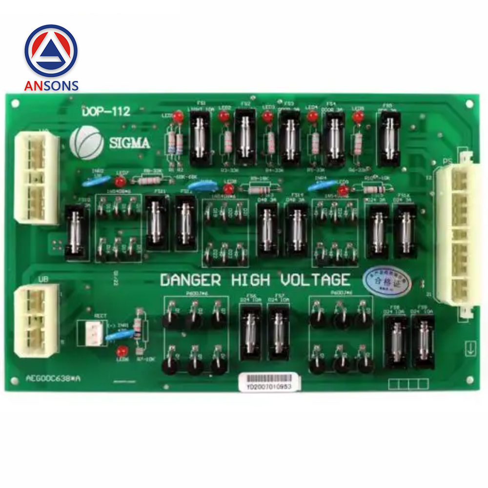 SIGMA Elevator Power PCB Board DOP-112 Ansons Lift Spare Parts