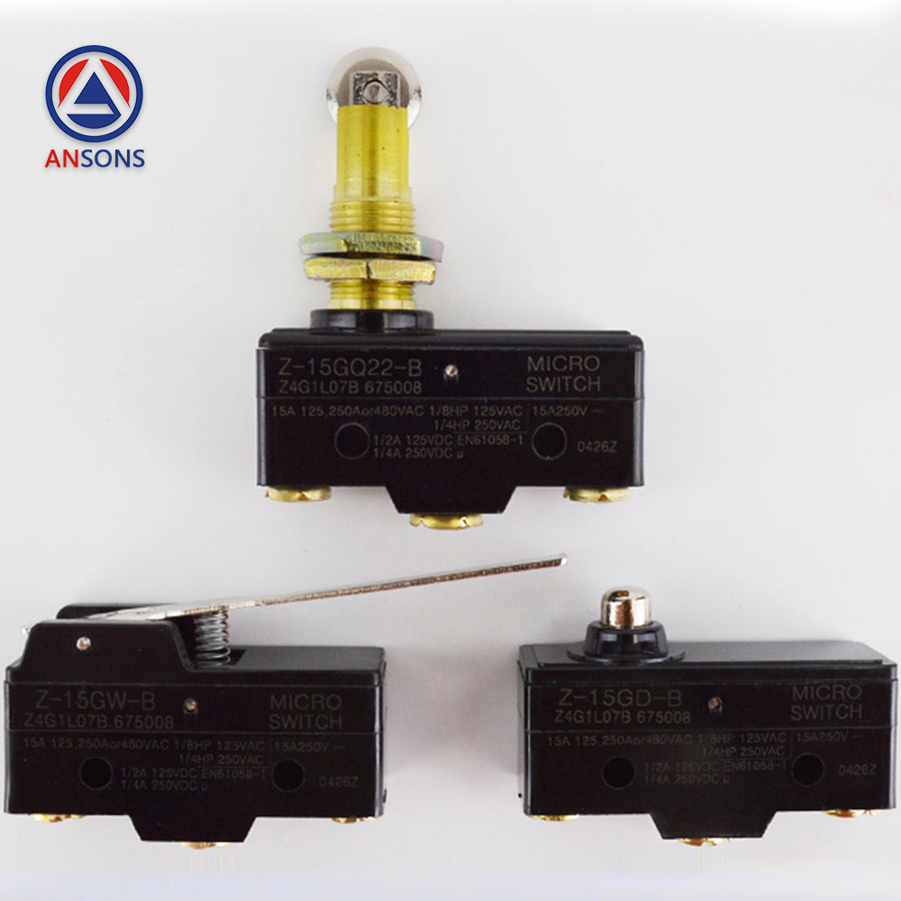 Hitachi Elevator Micro Switch Z-15GD-B 15GQ22-B 15GW-B Holding Brake Safety Contact Plate Overload Ansons Lift Spare Parts