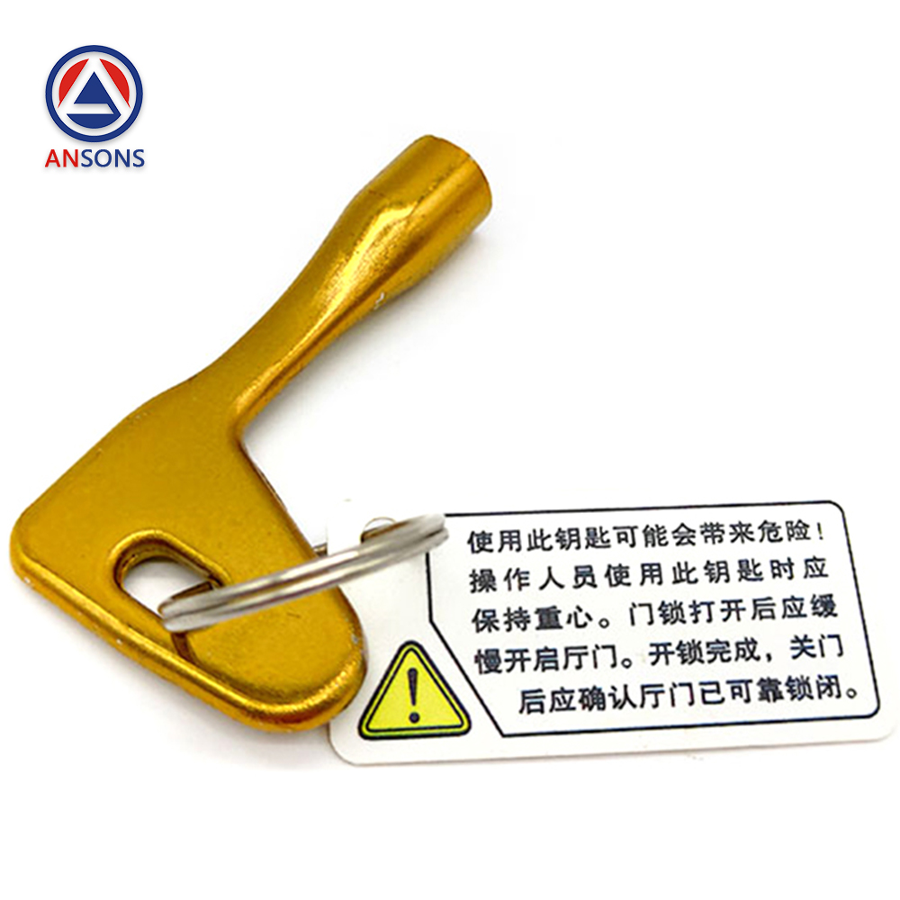 Thyssen Elevator Triangular Key S200 Golden Hall Door Triangle Key Ansons Lift Spare Parts