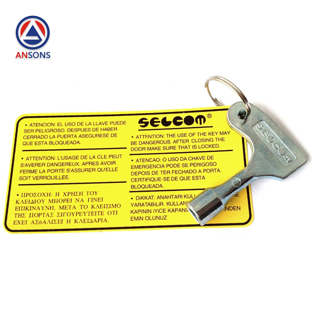 SELCOM Elevator Triangular Key 3201.05.1032/C Hall Door Triangle Key Ansons Lift Spare Parts
