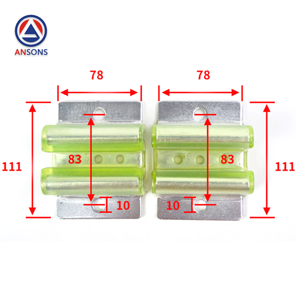 KONE Elevator Slide Guide Shoe 10mm 16mm W Type M-Type Ansons Lift Spare Parts