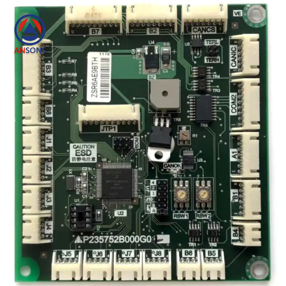 Mitsubishi Elevator Car Command PCB Communication Board P235765B000G01 P235765B000G02 P235765B000G03 P235765B000G04 P235765B000G05 Ansons Lift Spare Parts