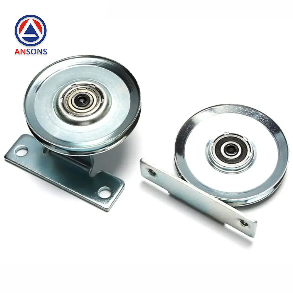 Mitsubishi Elevator Landing Door Wire Rope Wheel 90mm Ansons Lift Spare Parts