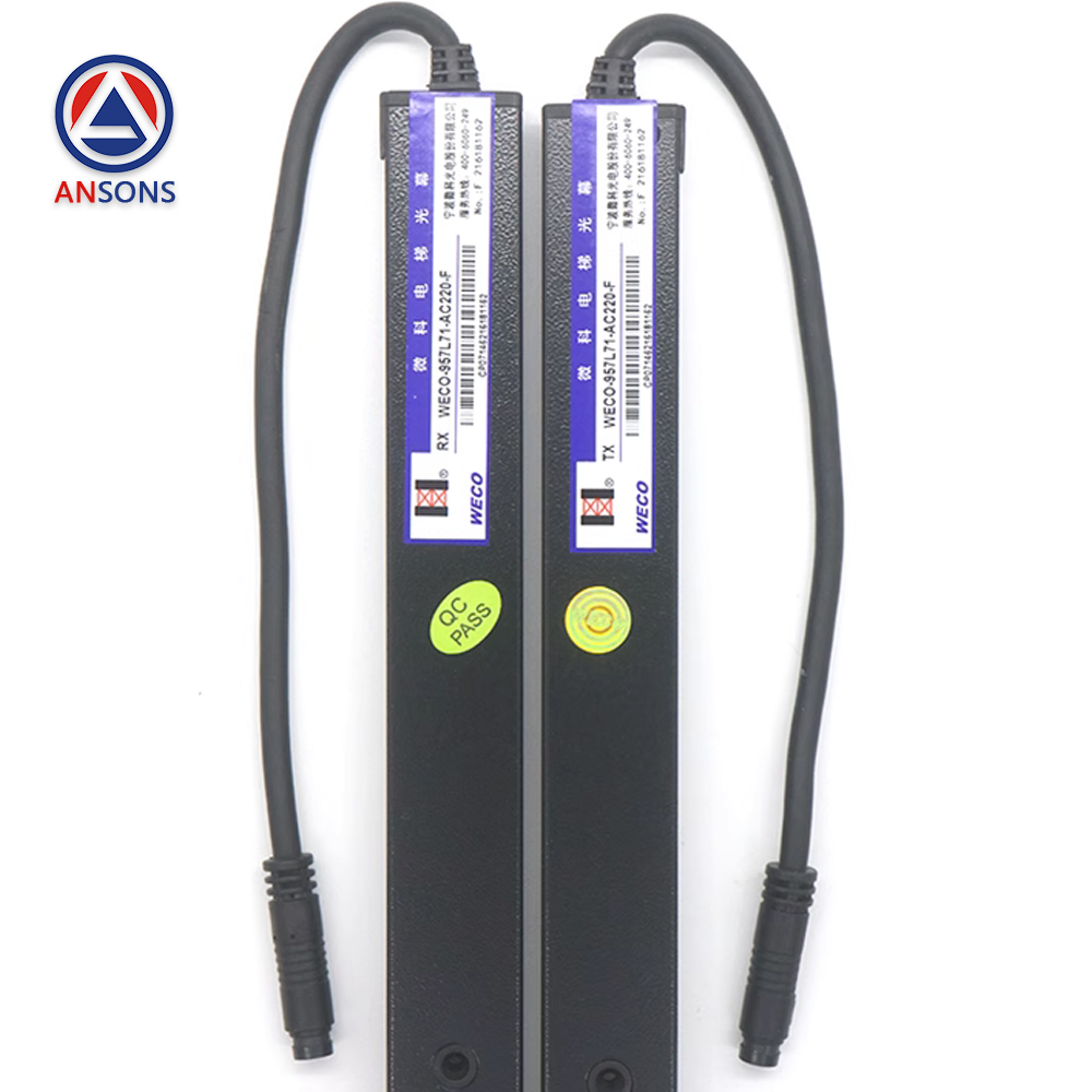 WECO Elevator Light Curtain WECO-957L71-AC220-F 2100 FA 957U71 957R71 917A61 Door Sensor Two In one Photocell Ansons Lift Spare Parts