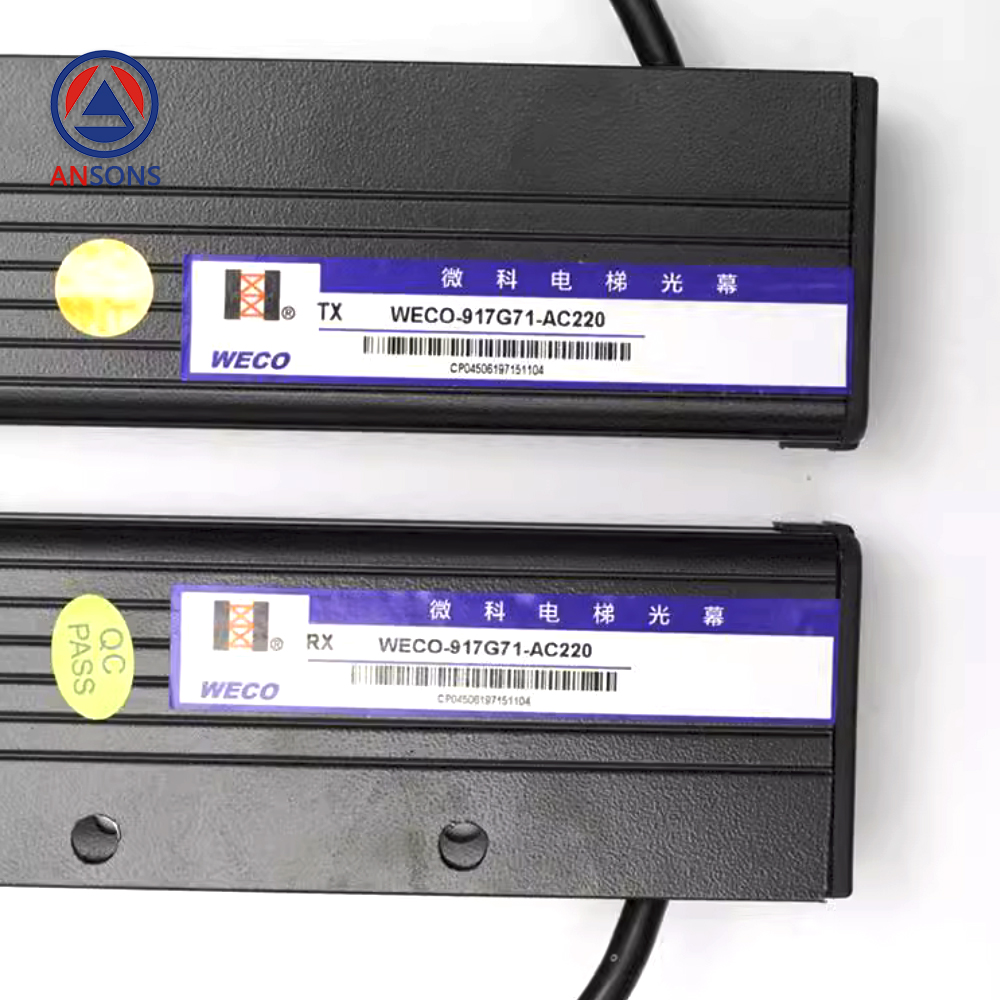 WECO For Hitachi Elevator Light Curtain WECO-917G71-AC220 Photocell Door Sensor 2-In-1 Safety Touch Plate Ansons Lift Spare Parts
