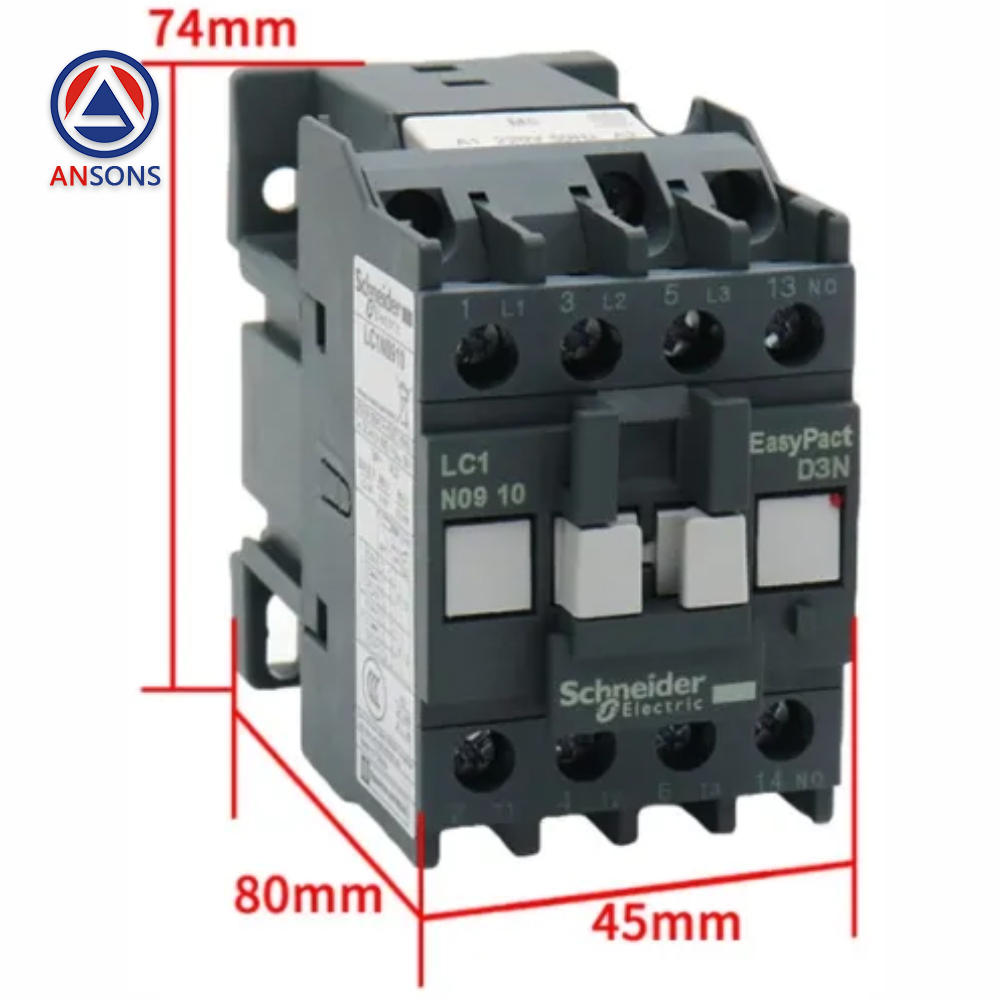 Schneider Elevator Contactor LC1N0601 LC1N0910 LC1N1210 LC1N1810 LC1N2510 LC1N3210 LC1N3810 Ansons Lift Spare Parts