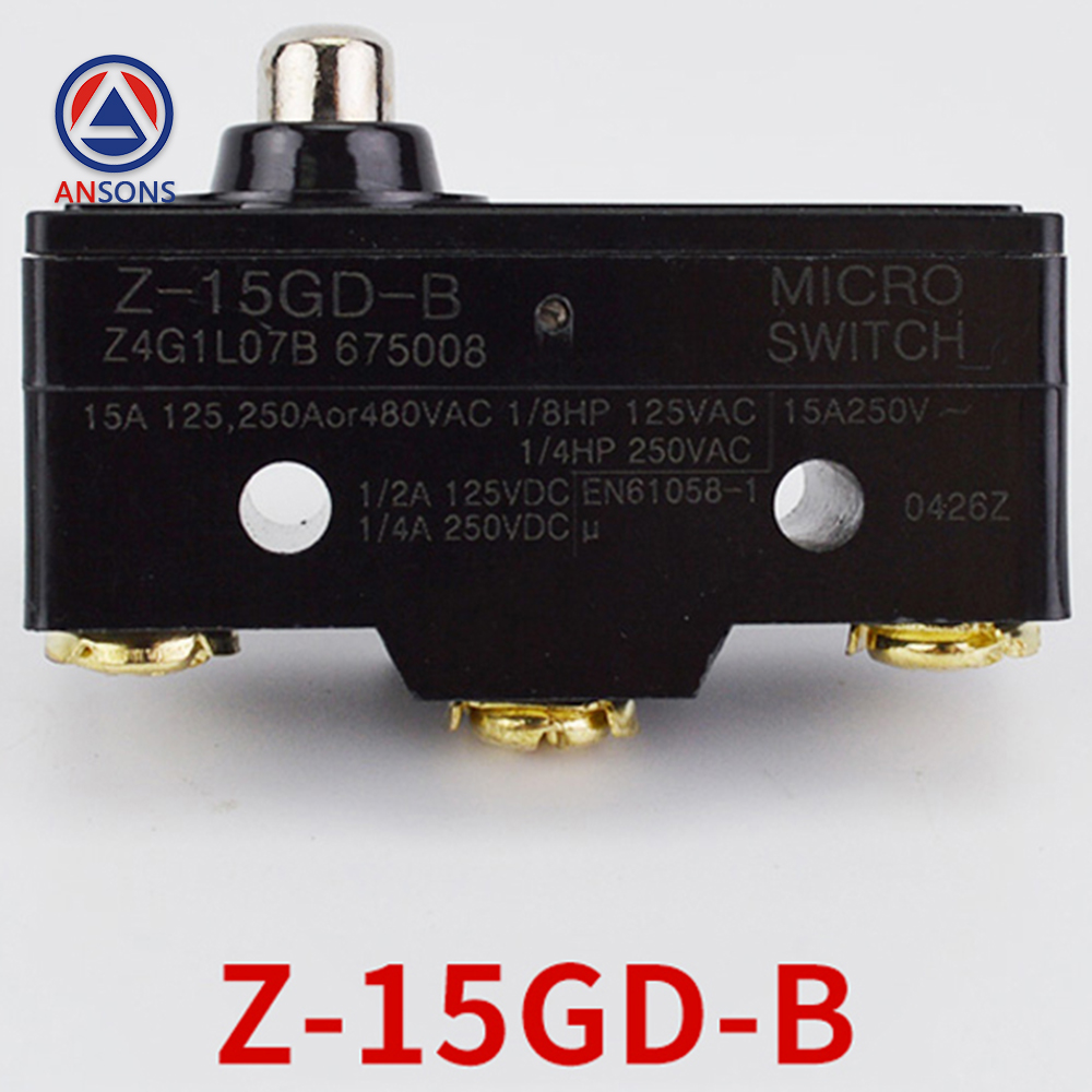 Hitachi Elevator Micro Switch Z-15GD-B 15GQ22-B 15GW-B Holding Brake Safety Contact Plate Overload Ansons Lift Spare Parts