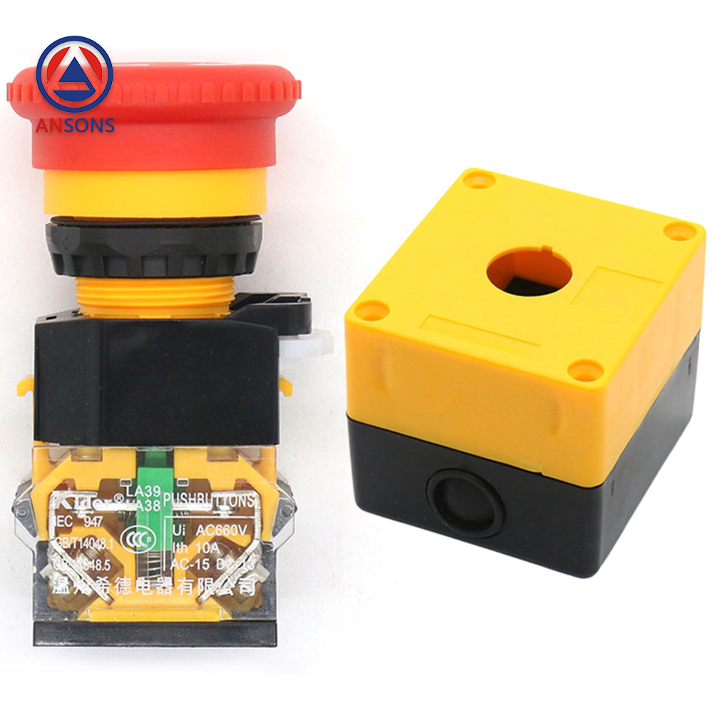 Cargo Elevator Emergency Stop Safety Button Switch Box LAY7-11ZS XALJ01C Ansons Lift Spare Parts