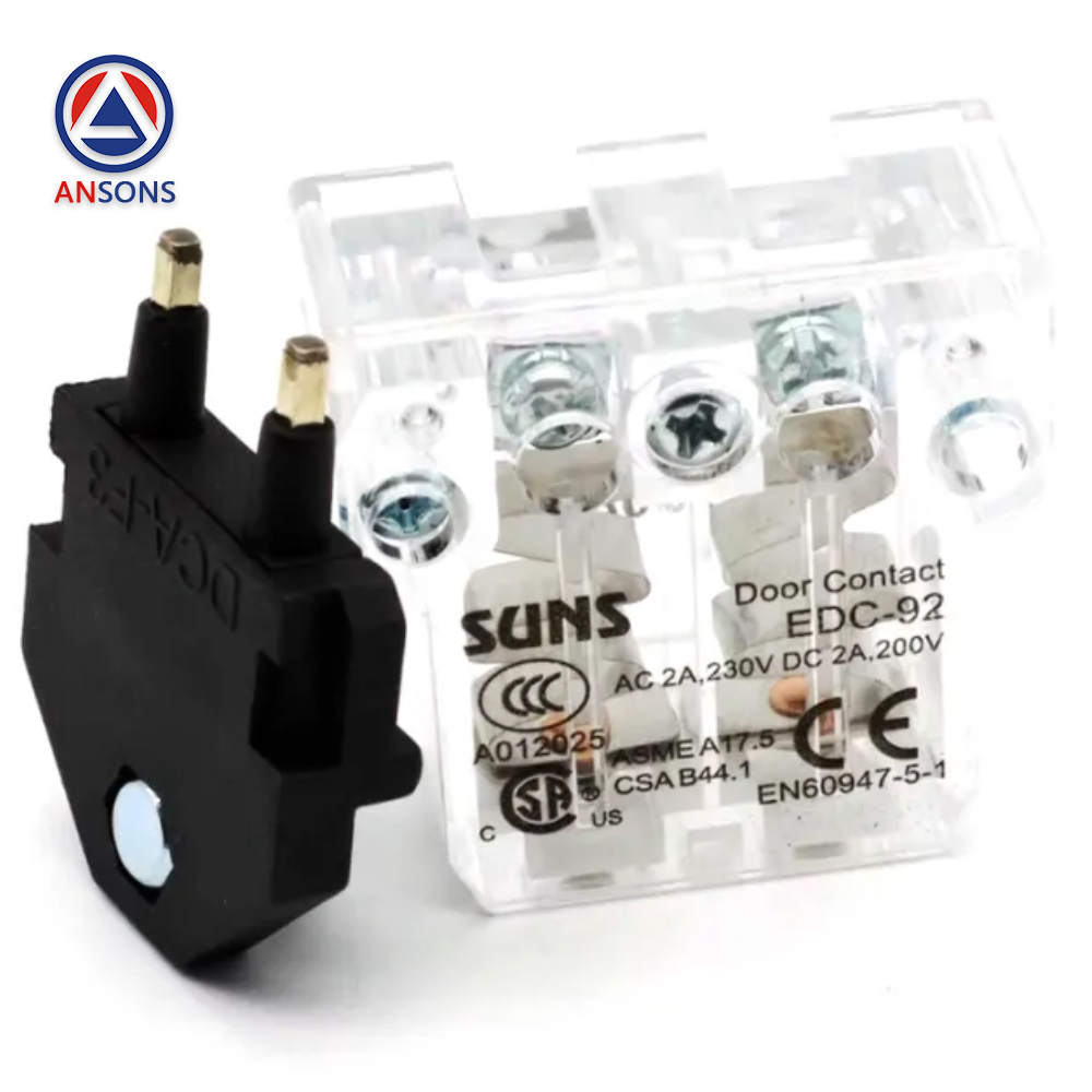SUNS Fermator Elevator Car Auxiliary Door Lock Contact Point EDC-92 Hall Door Switch Ansons Lift Spare Parts