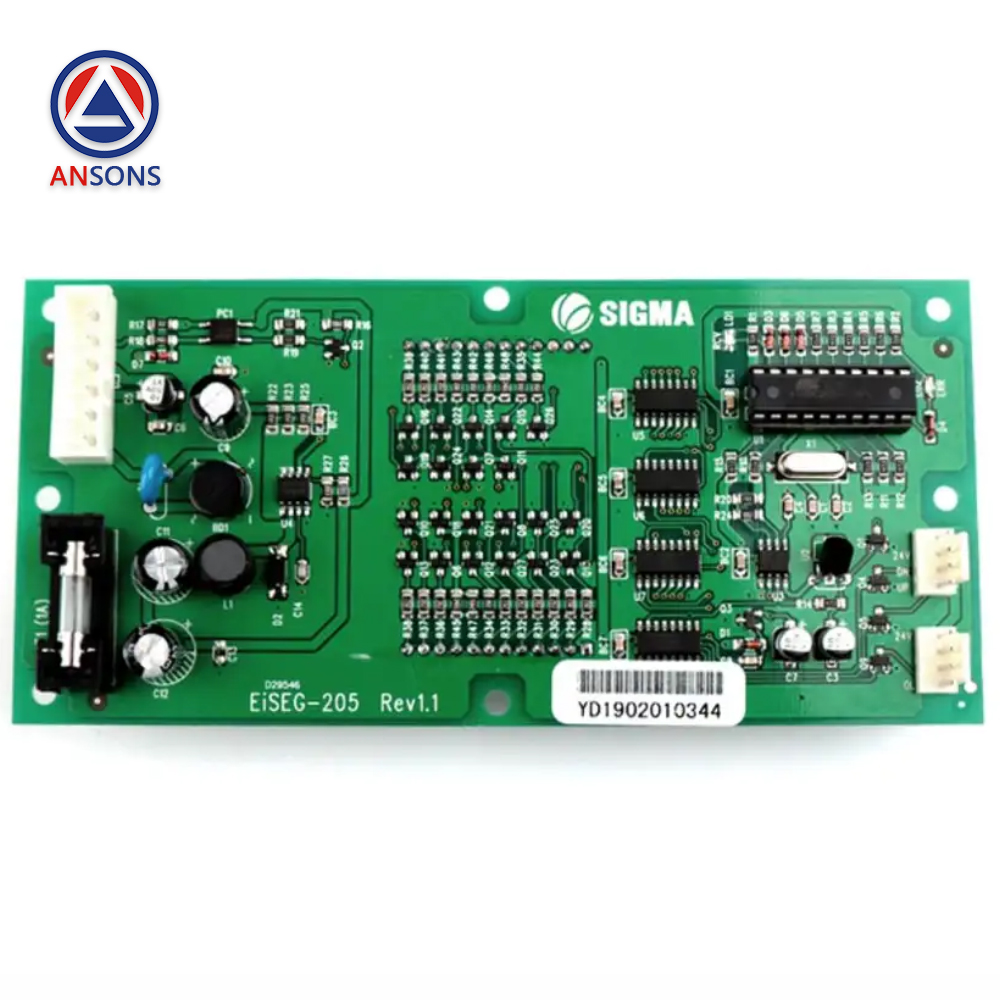 SIGMA Elevator Car Horizontal Display PCB Board EISEG-205 REV1.1 Ansons Lift Spare Parts