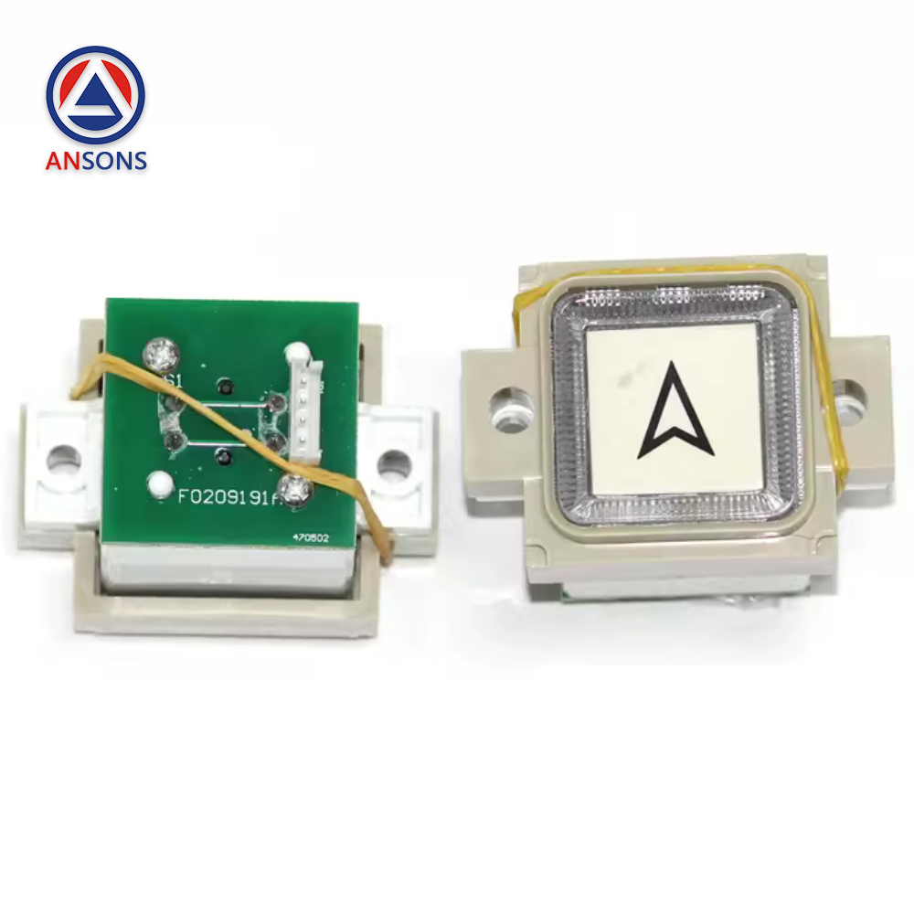 OTIS Elevator Button Square Push Buttons BS34A For AK-19 F0209191A A4J19059 Ansons Lift Spare Parts