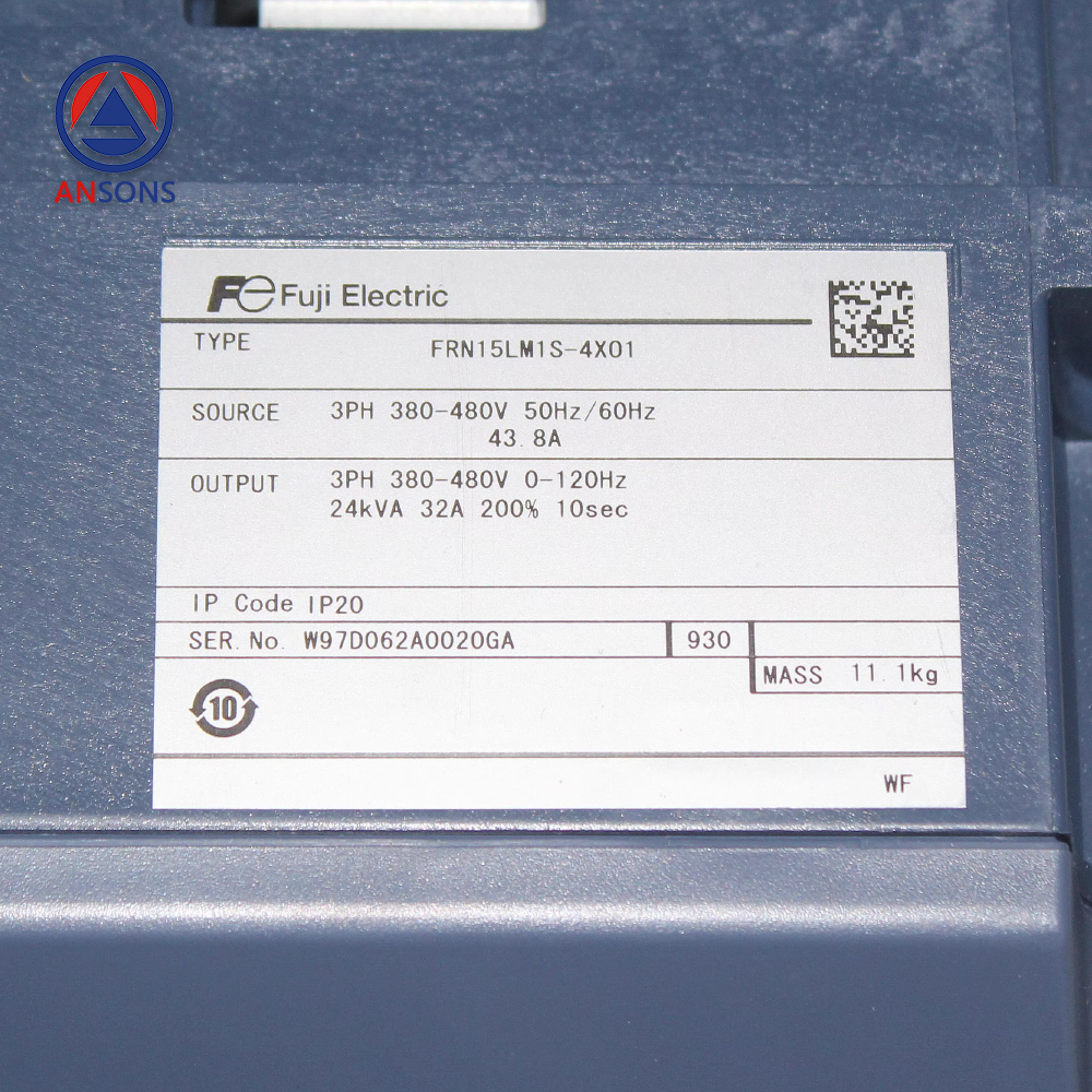 FUJI For XIZI OTIS Elevator Drive Inverter FRN15LM1S-4XO1 15KW Ansons Lift Spare Parts
