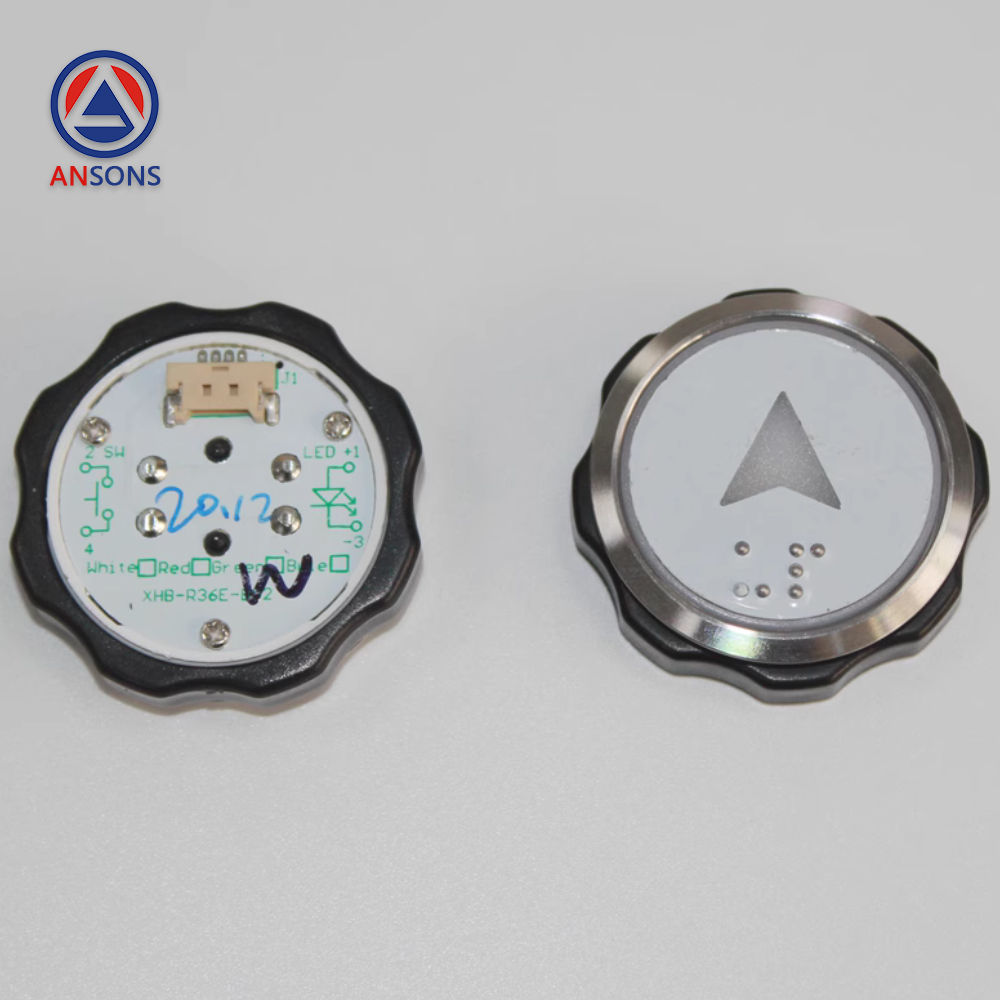 SURAPID Elevator Push Button Braille Blue White For COP LOP HOP BR36E XHB-R34D-B02 XHB-R36E-B02 Ansons Lift Spare Parts