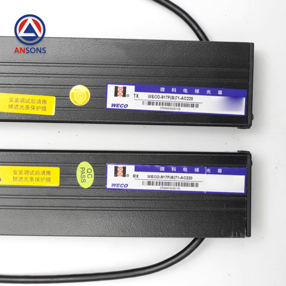 WECO Elevator Light Curtain WECO-917F(B)71-AC220 Photocell Door Sensor Induction Belt Safety Touch Ansons Lift Spare Parts