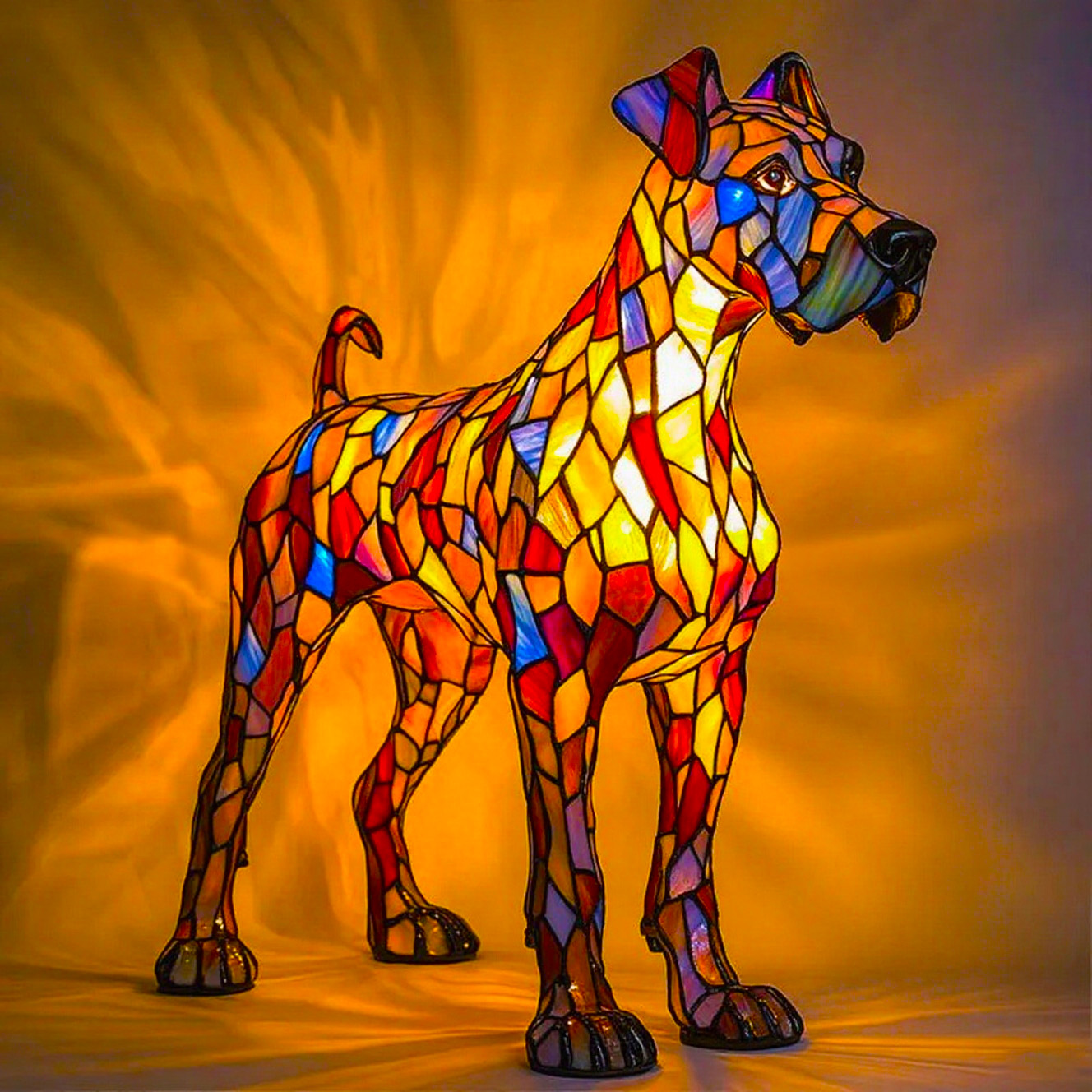 Cute Pet Dog Themed LED Table Lamp