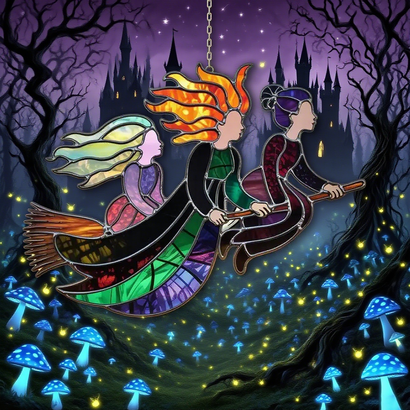 🧙🧹Halloween Witch Suncatcher