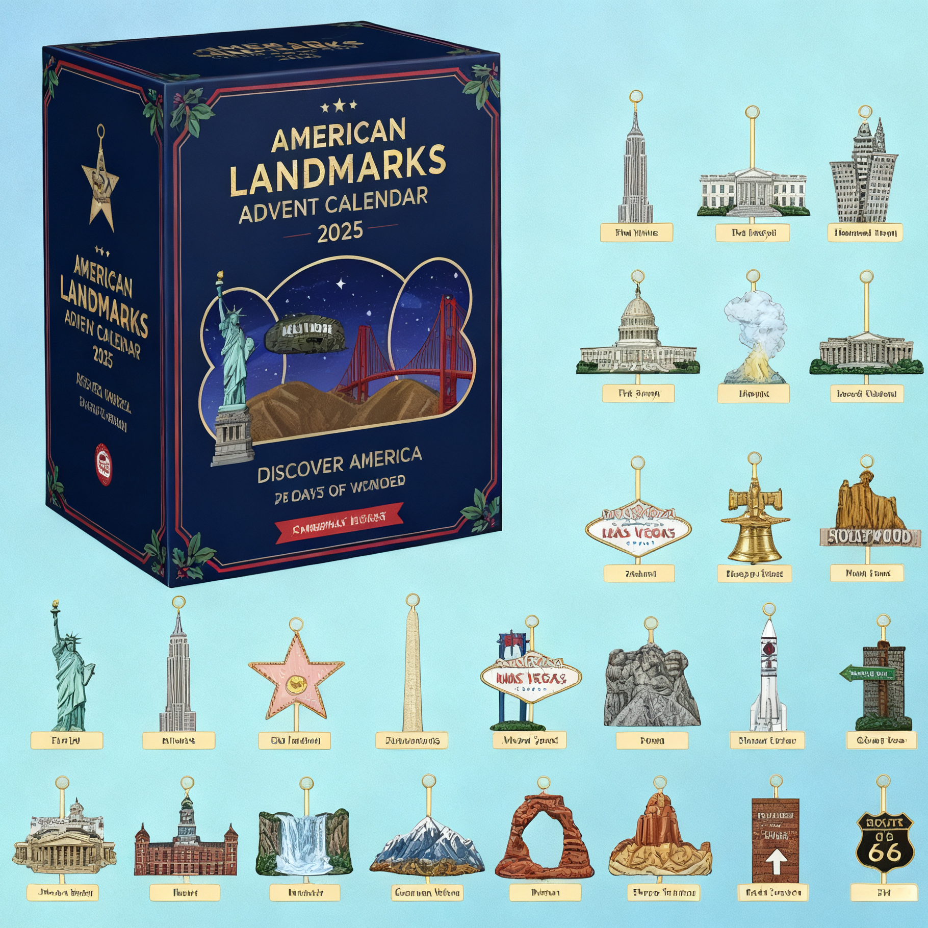 US City Landmark Advent Calendar 2025