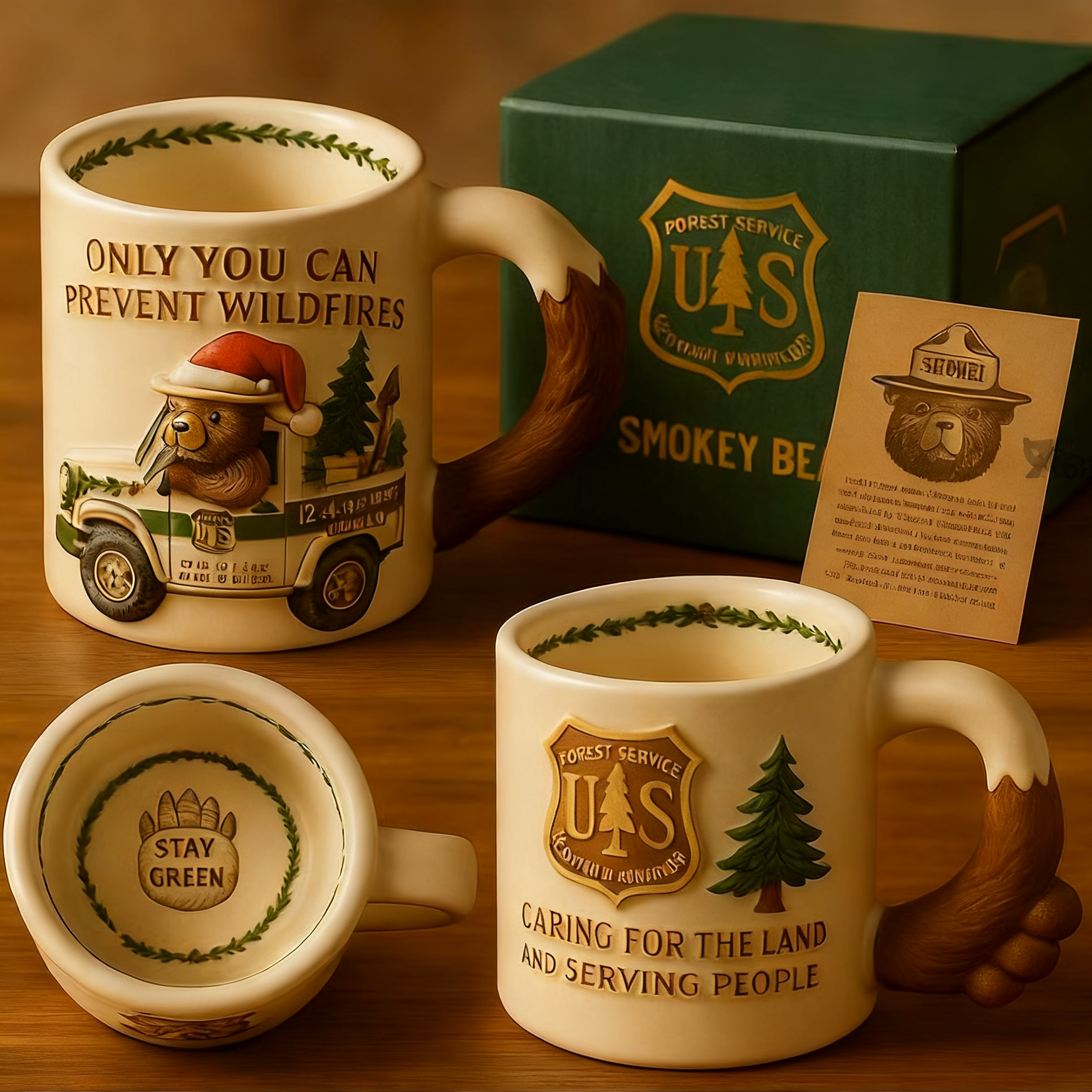 Smokey Bear's "Stay Green" Mug