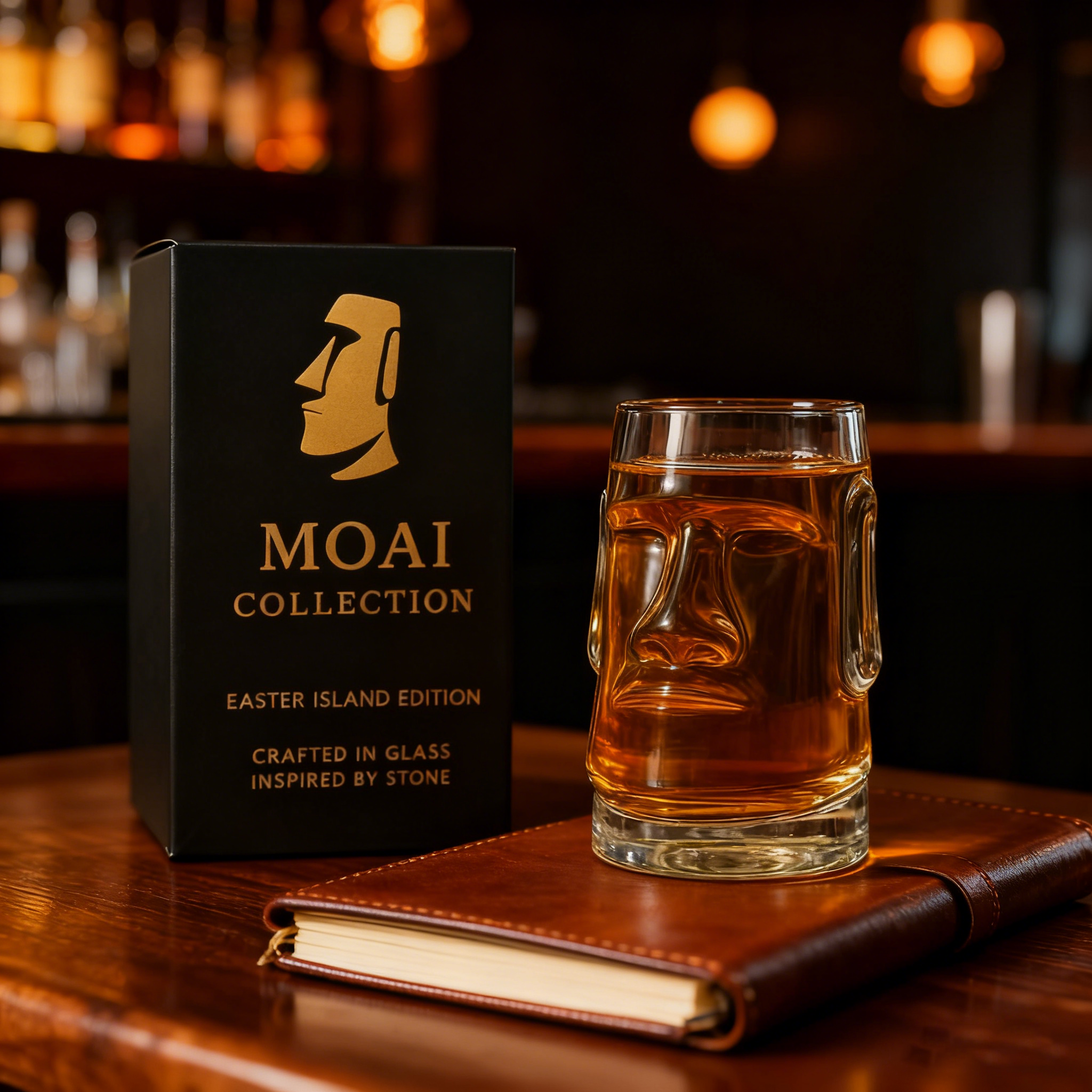 MOAI Easter Island Edition Glass