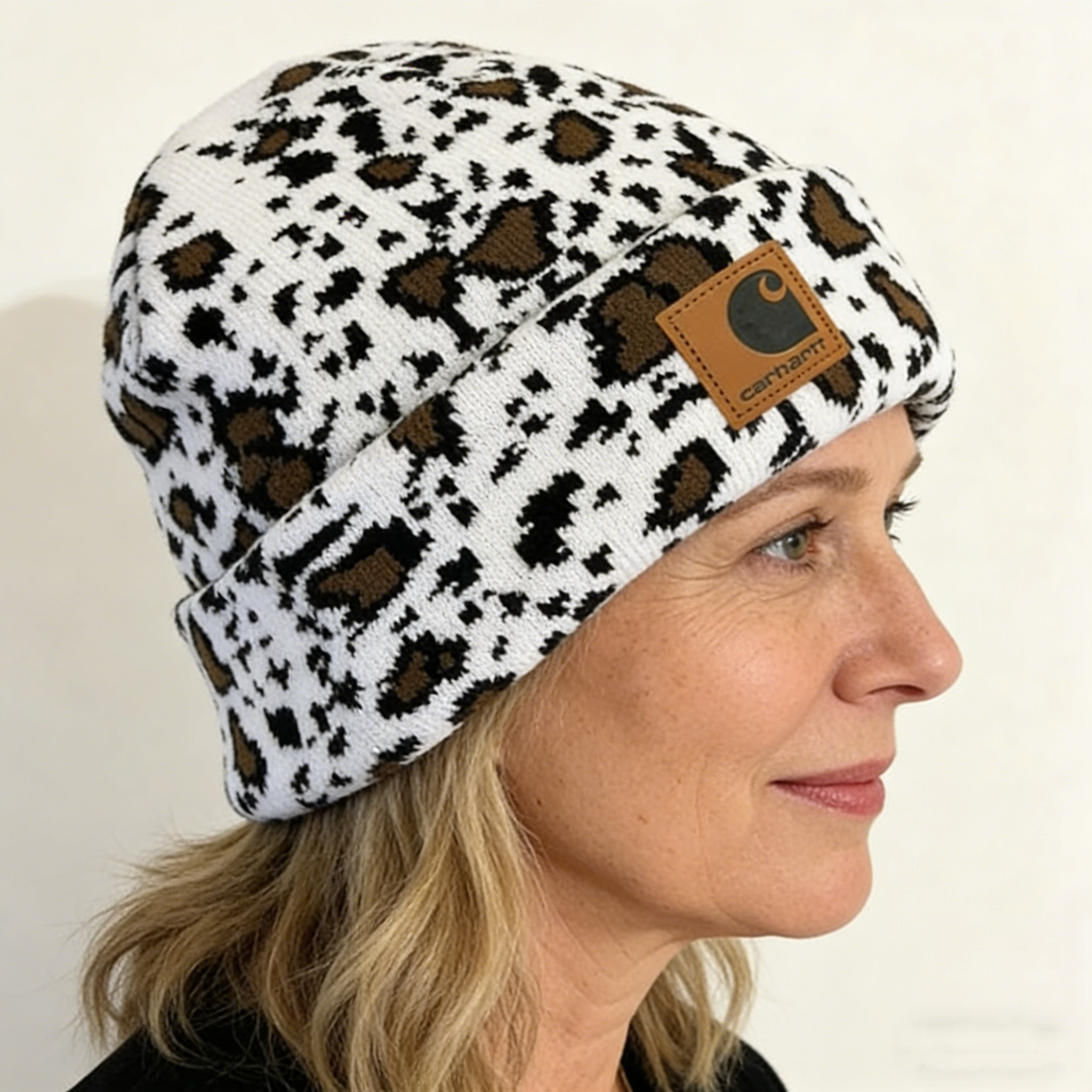 💖Vintage Cow Print Wool Hat