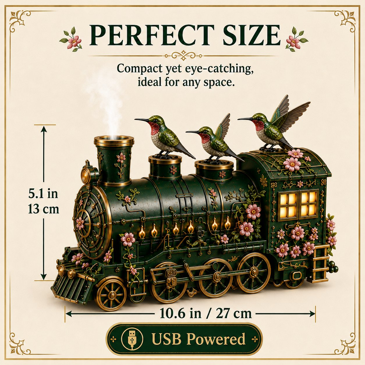 🔥Last Day 49% OFF🚂 Hummingbird Train Diffuser