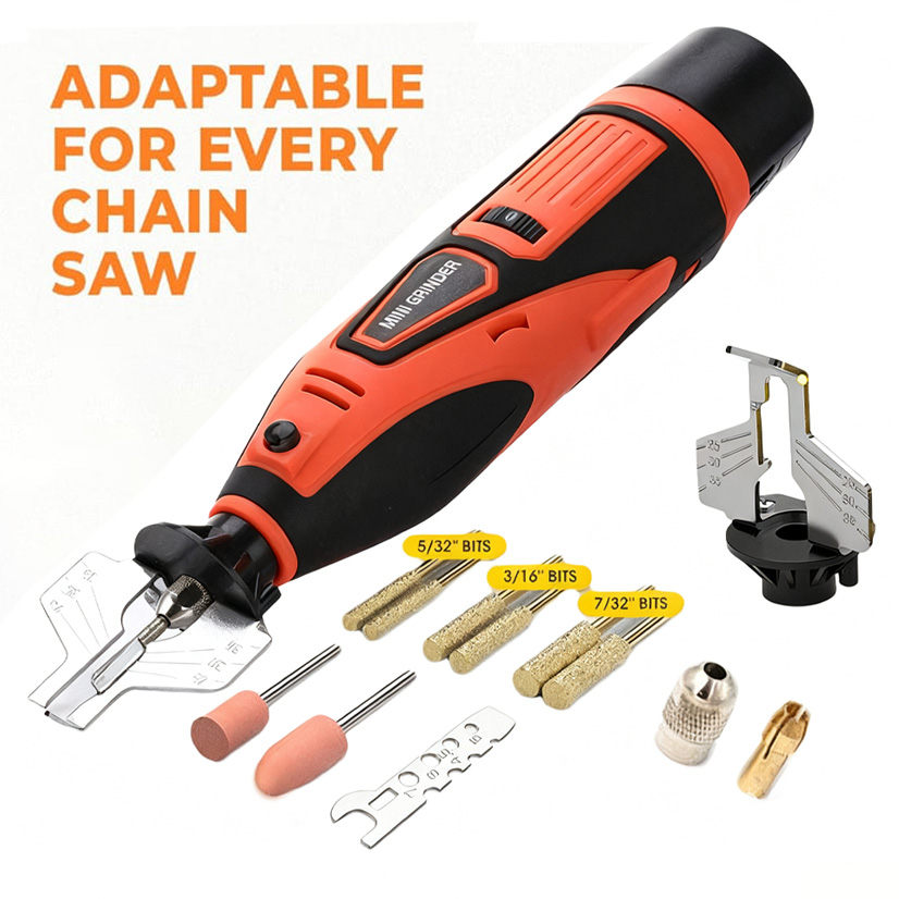 Cordless Electric Chainsaw Sharpener Kit