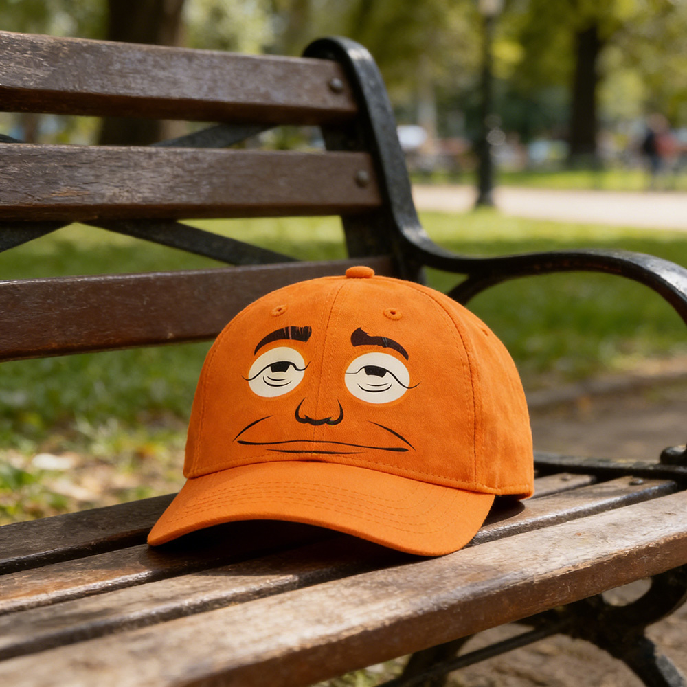 Expressionless Orange-faced Cap