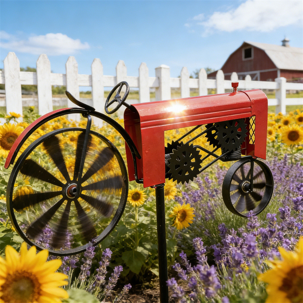 Classic Tractor Garden Wind Spinner