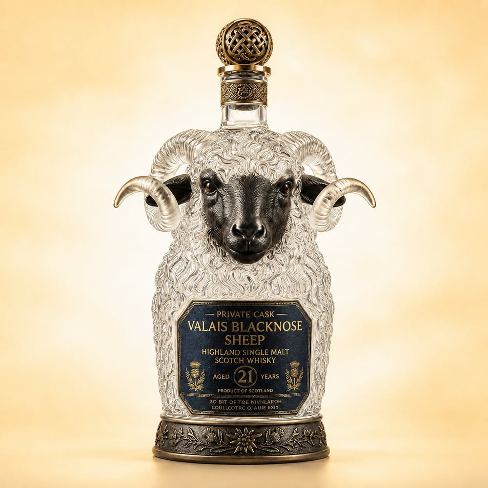 Valais Blacknose Sheep 21-Year-Old Private Cask: Highland Single Malt Scotch Whisky,
