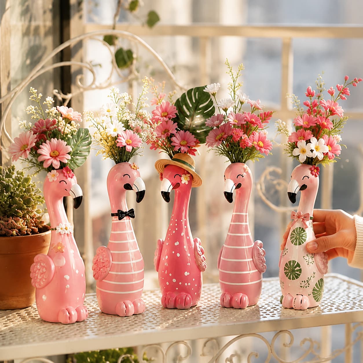 🦩Cute Flamingo Decorative Vase