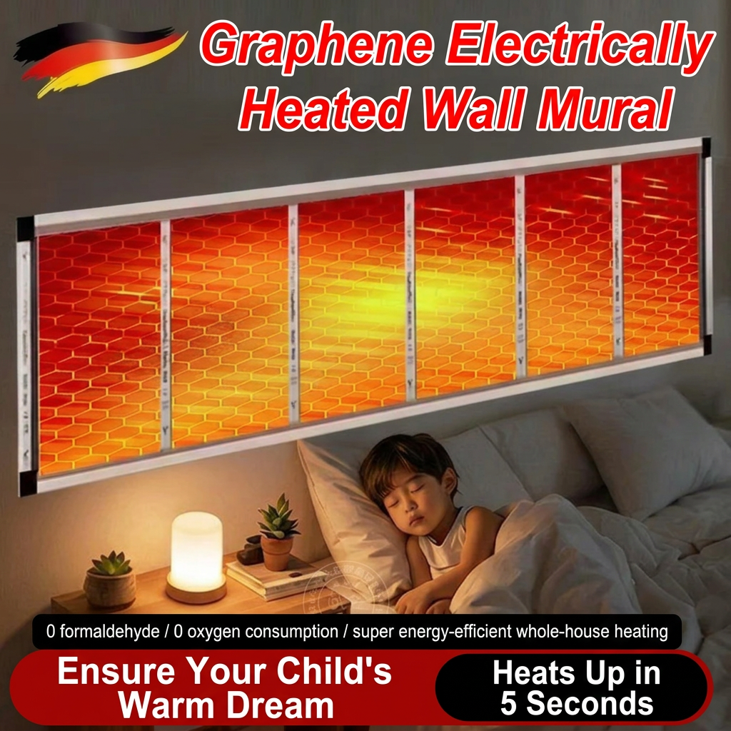 🔥3-Second Rapid Heating Honeycomb Graphene Far-Infrared Ceramic Wall Heater