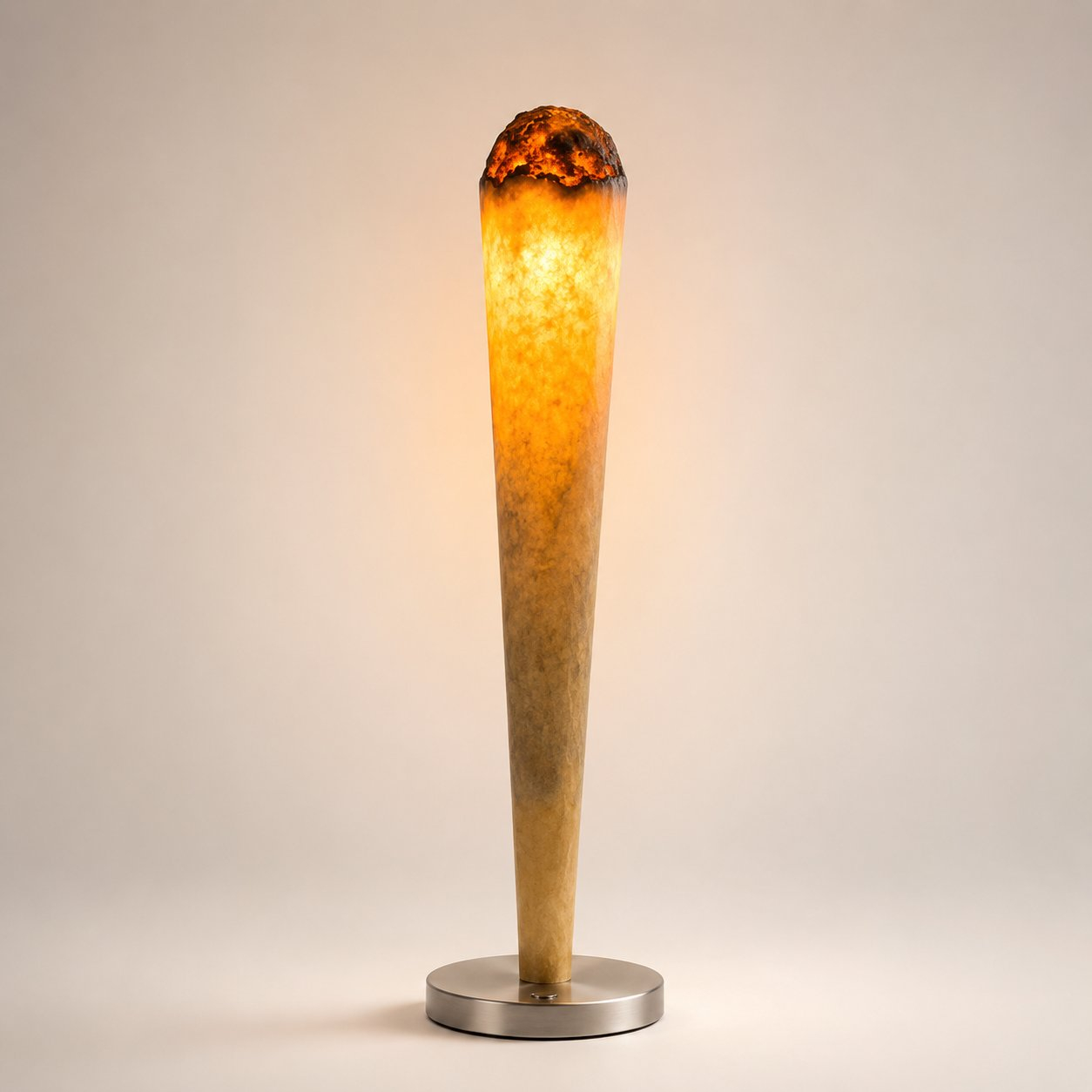 🔥 Giant Burning Cone Floor Lamp