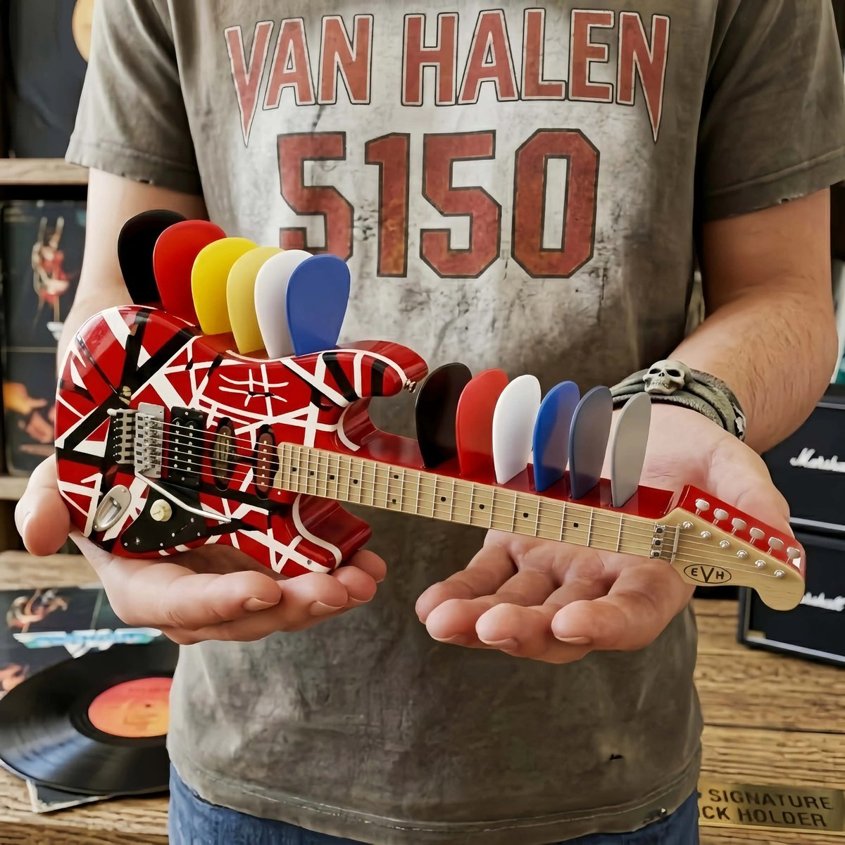 EVH Signature Guitar Pick Holder Desk Ornament