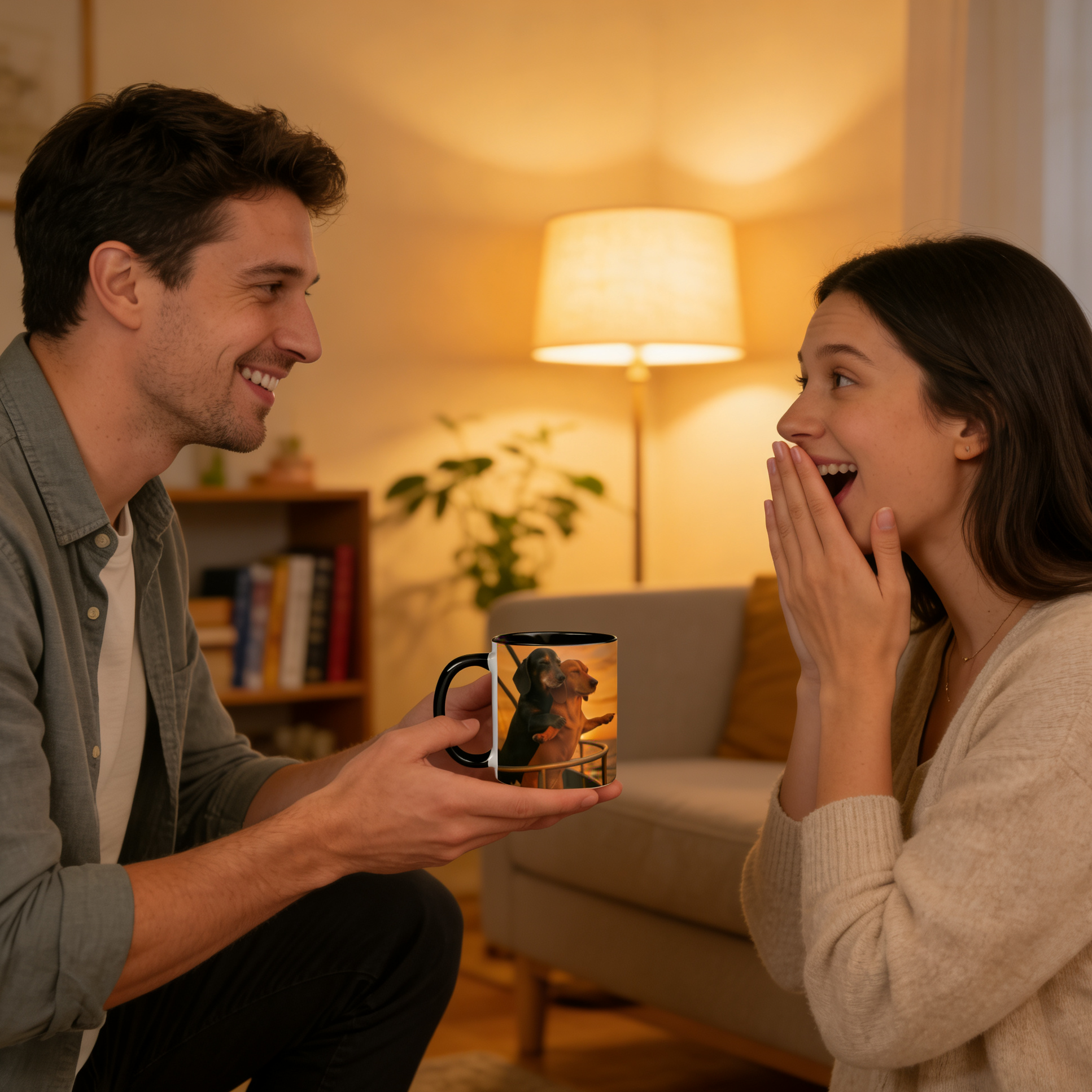 💗Couple Dachshund Love Mug