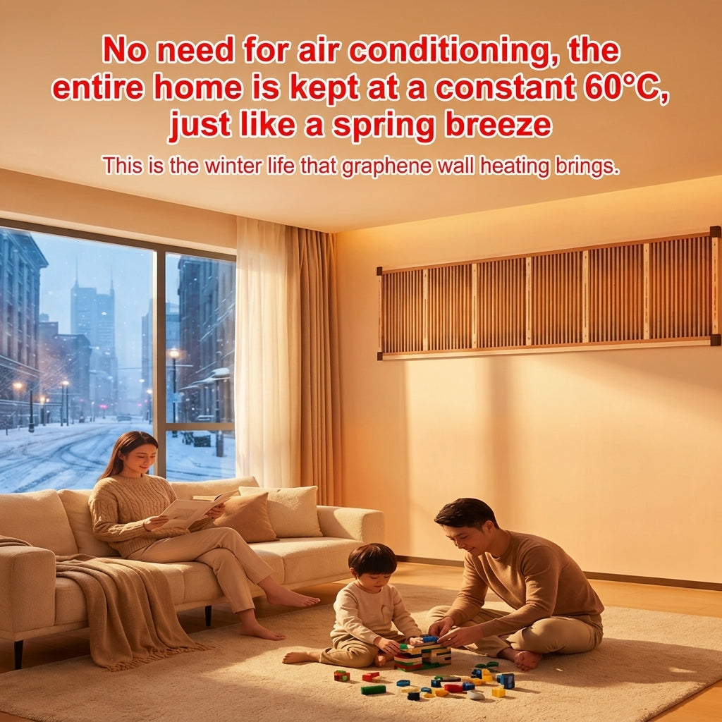 🔥3-Second Rapid Heating Honeycomb Graphene Far-Infrared Ceramic Wall Heater