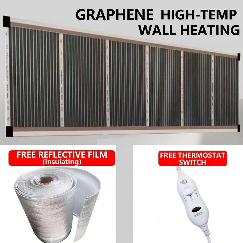 🔥3-Second Rapid Heating Honeycomb Graphene Far-Infrared Ceramic Wall Heater