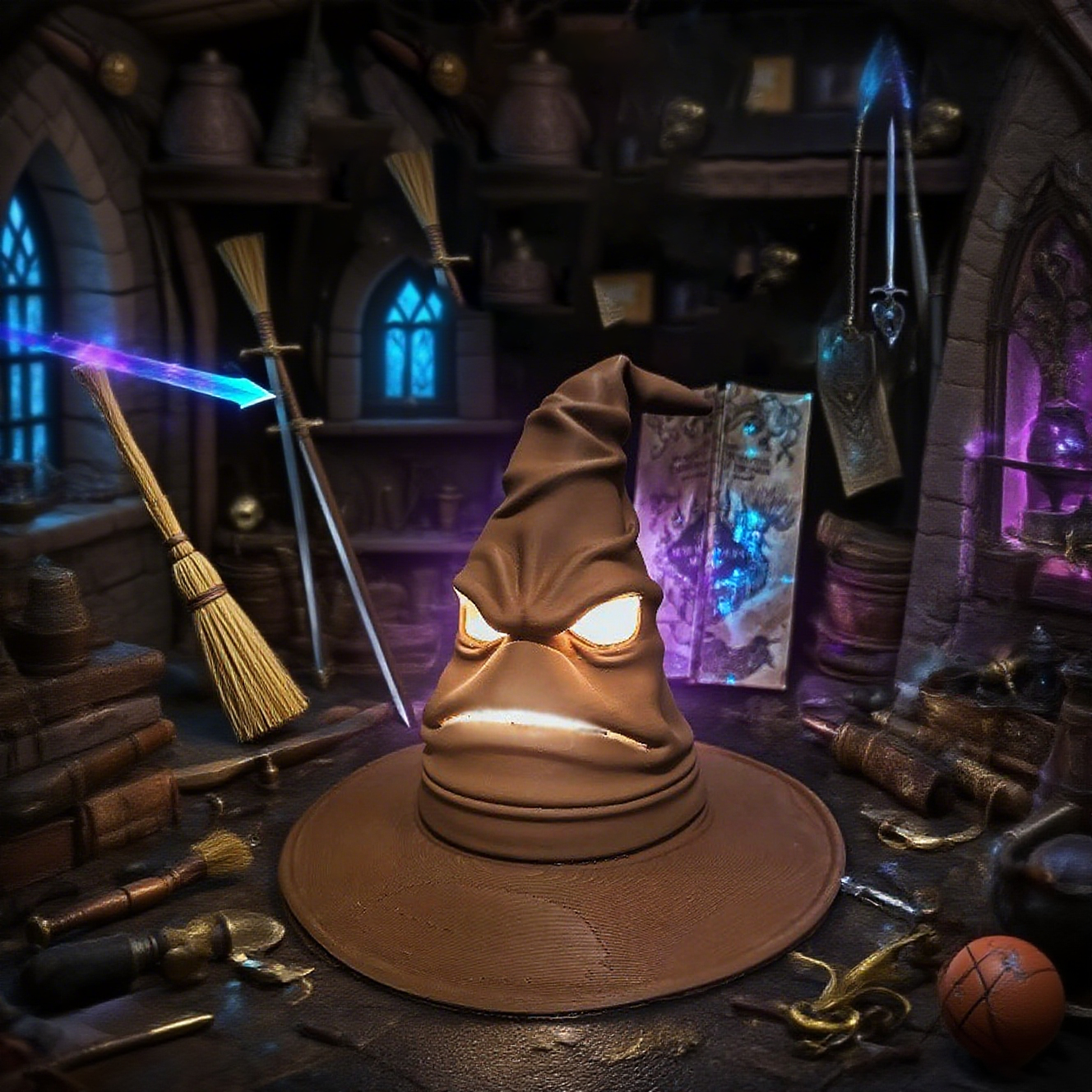 Sorting Hat Lamp - Emits A Mysterious Magical Light