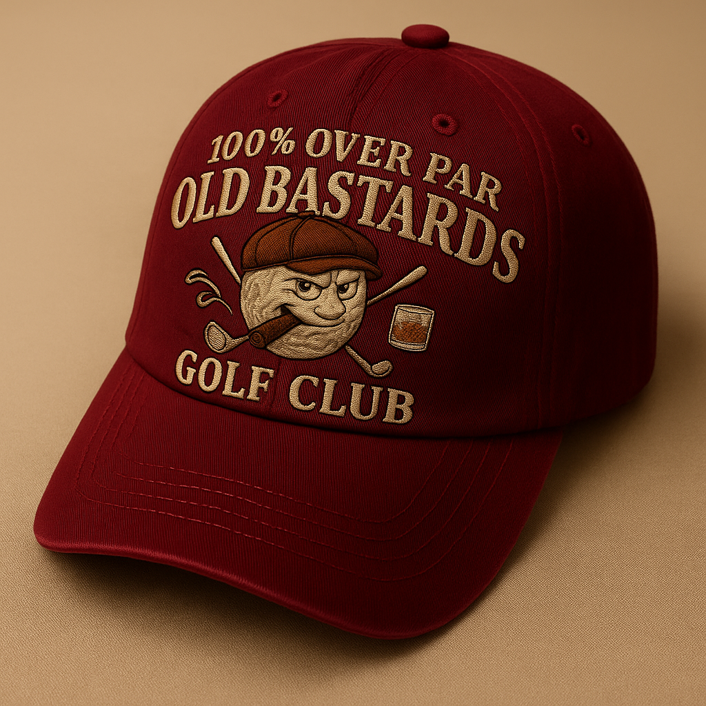 🏌️‍♂️Embroidered Style Old Bastards Golf Club Baseball Cap