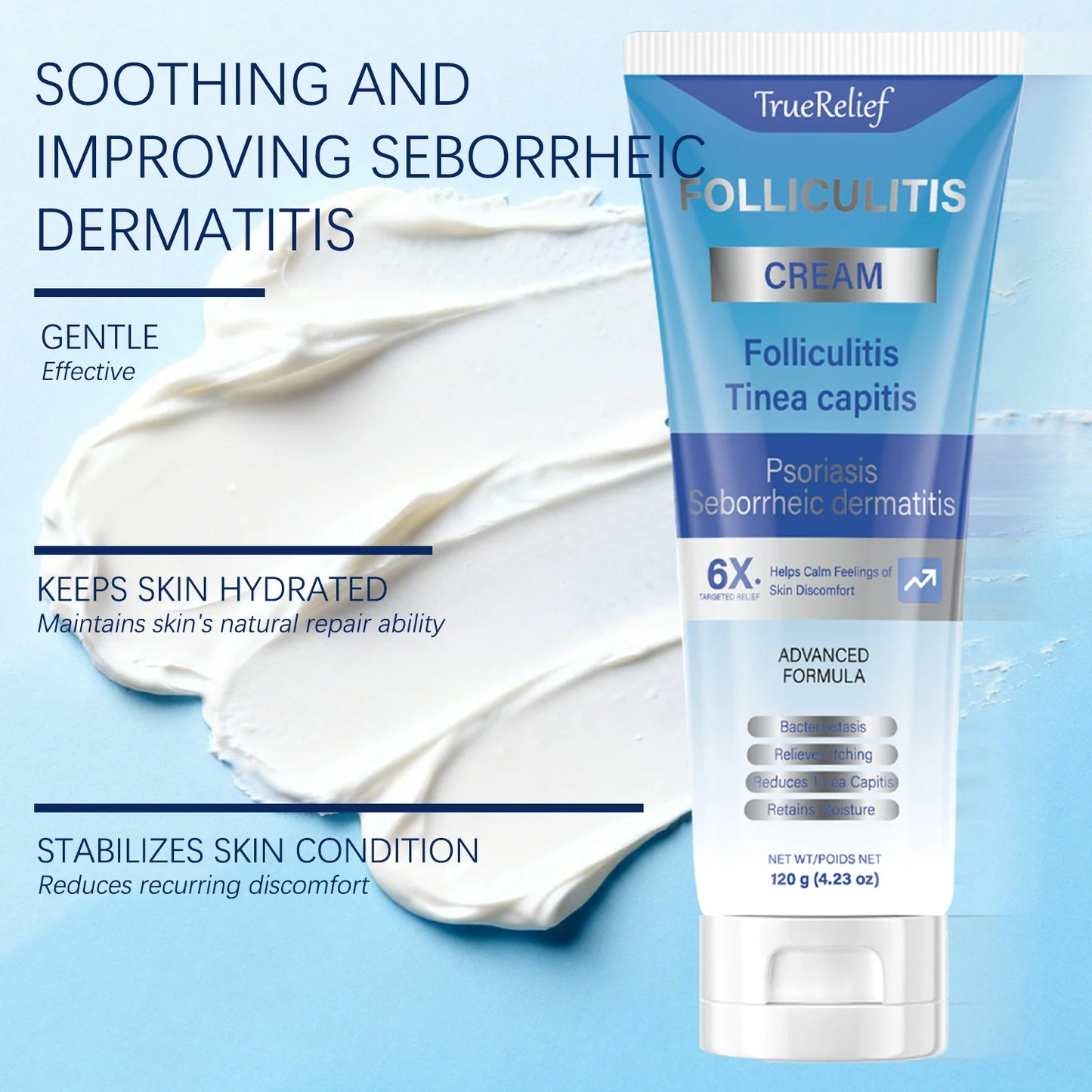 Folliculitis Cream | Clears Scalp, Face & Body Bumps | 120g
