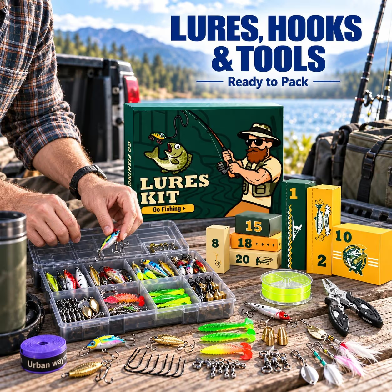 ⏳ Last Day 49% OFF – 🎣 Angler’s Christmas Advent Calendar | 24 Days of Fishing Lures, Tackle & Useful Gear for Anglers 🎄