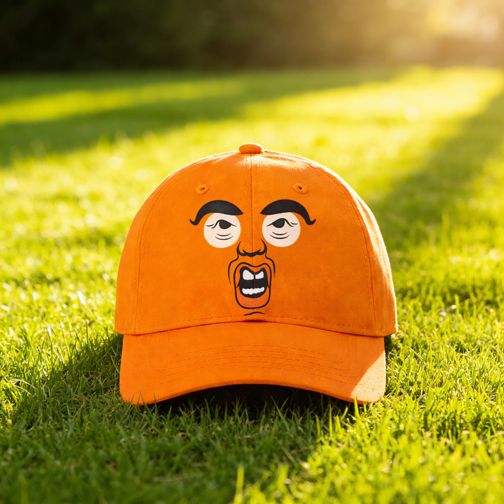 Expressionless Orange-faced Cap