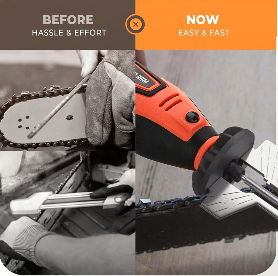 Cordless Electric Chainsaw Sharpener Kit